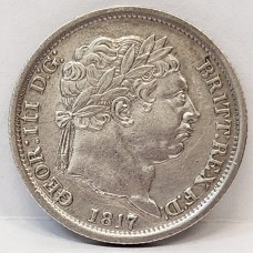 GREAT BRITAIN UK 1817/5 . THREEPENCE . ERROR and VARIETY . OVERDATE